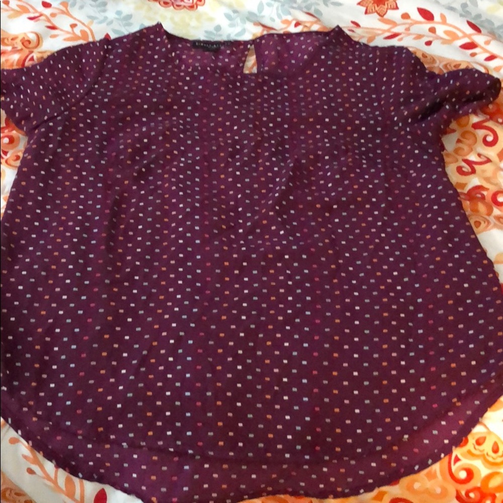 Purple Polka dot top